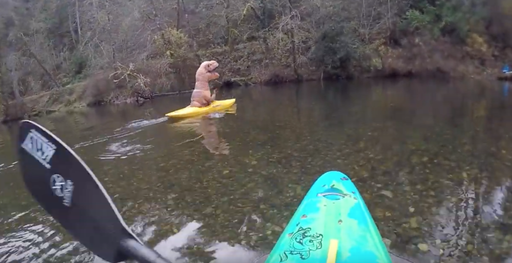 Thomas Rex Goes Kayaking