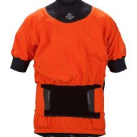 You get the highly adjustable and effective twin waist seal as seen on other Sweet whitewater tops.